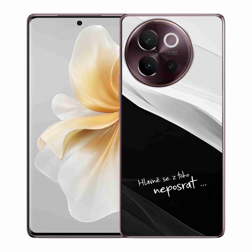 Gelový kryt mmCase na Vivo V40 Lite 5G - vtipný text 13 černobílé pozadí