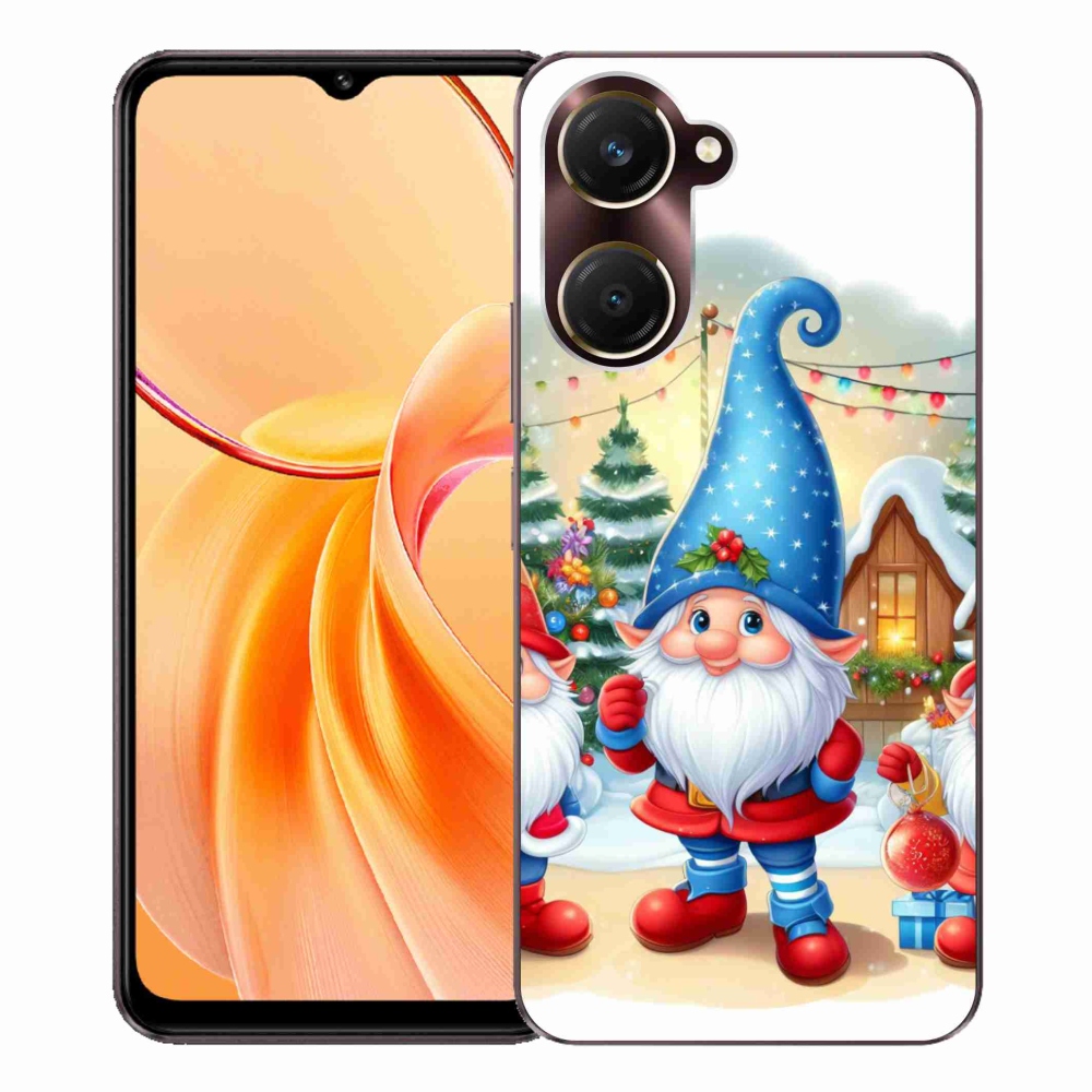Gelový kryt mmCase na Vivo Y28s 5G - vánoční skřítci