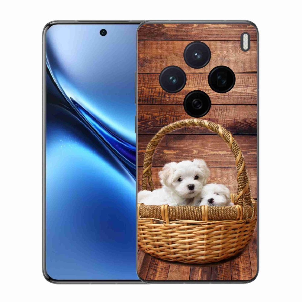 Gelový kryt mmCase na Vivo X200 5G - štěňátka