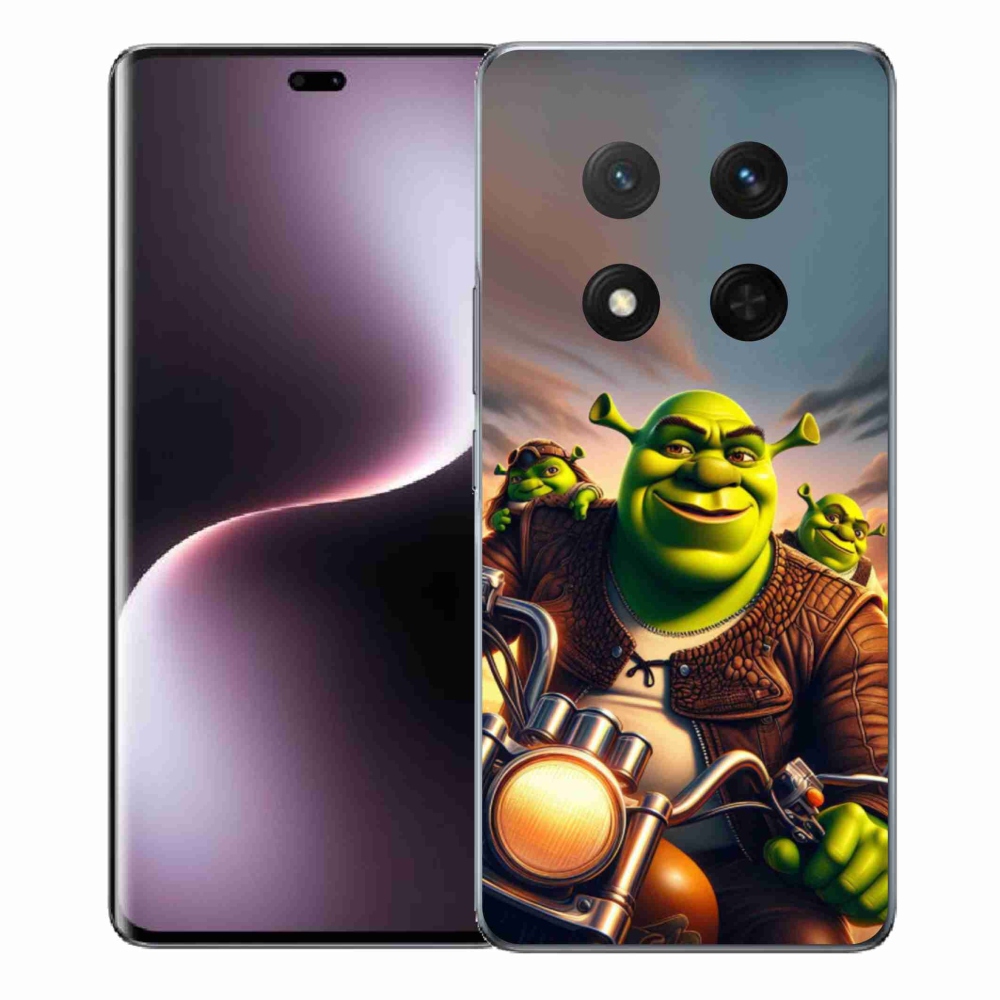 Gelový kryt mmCase na Honor Magic 7 Lite 5G - shrek na motorce
