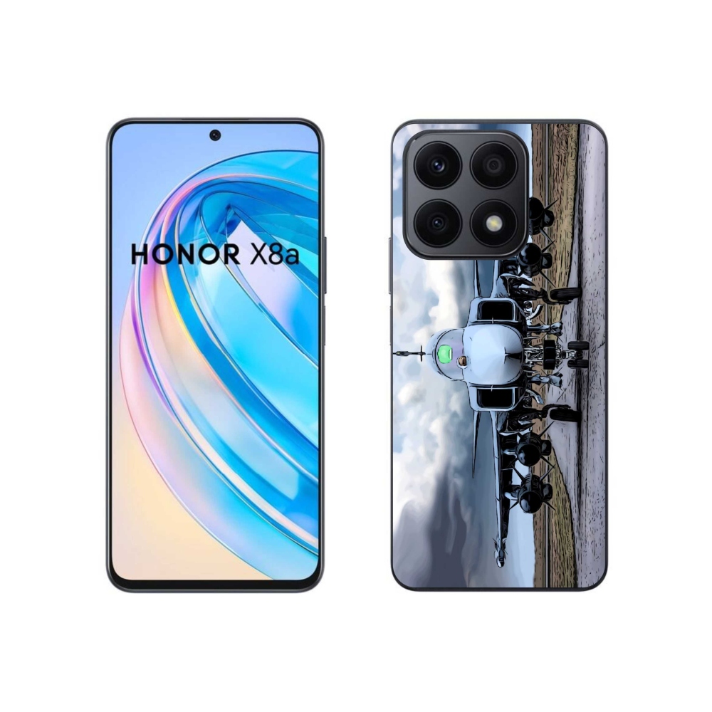 Gelový kryt mmCase na Honor X8a - vojenské letadlo