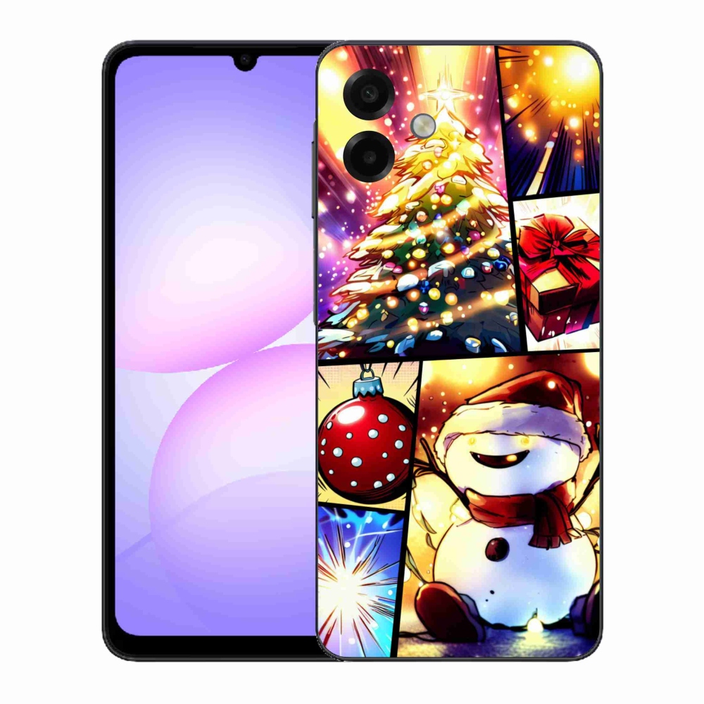 Gelový kryt mmCase na Samsung Galaxy A07 4G - vánoční motivy 1