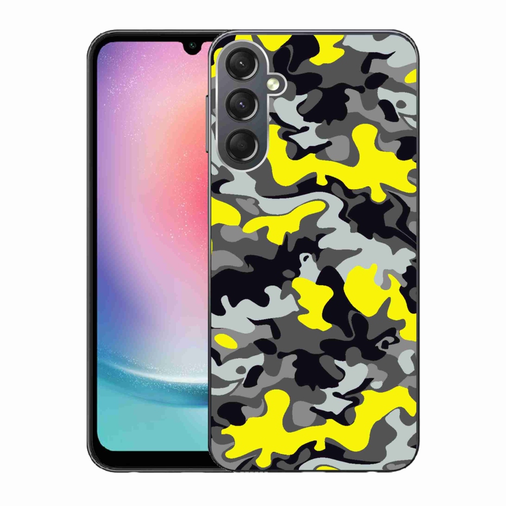 Gelový kryt mmCase na Samsung Galaxy A24 - maskáčový vzor 6