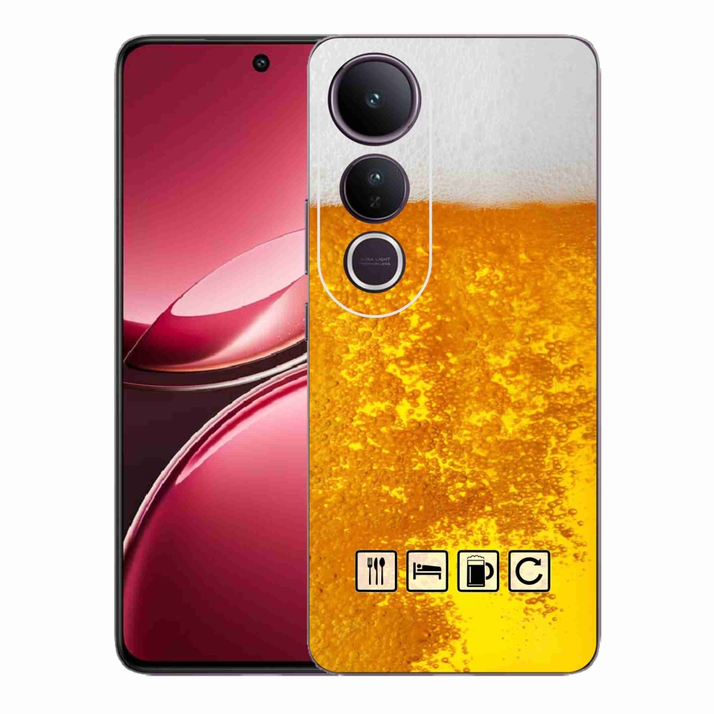 Gelový kryt mmCase na Vivo V50 Lite 4G/5G - pivní motiv 3