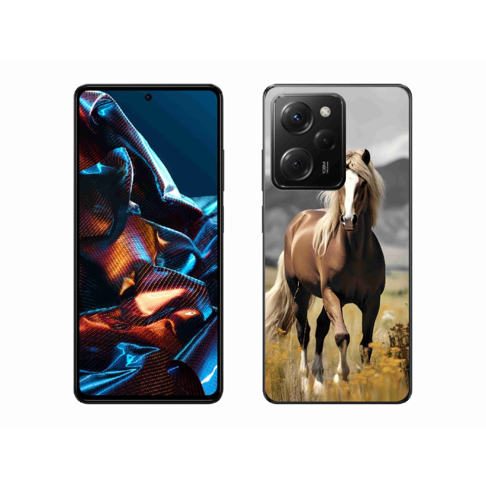 Gelový kryt mmCase na Xiaomi Poco X5 Pro 5G - hnědý kůň 1