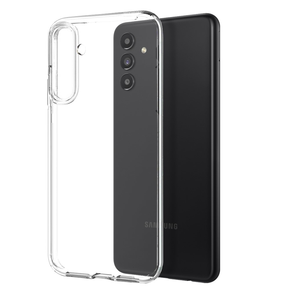 NORTHJO průhledný gelový obal + tvrzené sklo na Samsung Galaxy A13 5G/A04s 4G (164.7 x 76.7 x 9.1 mm) - průhledný