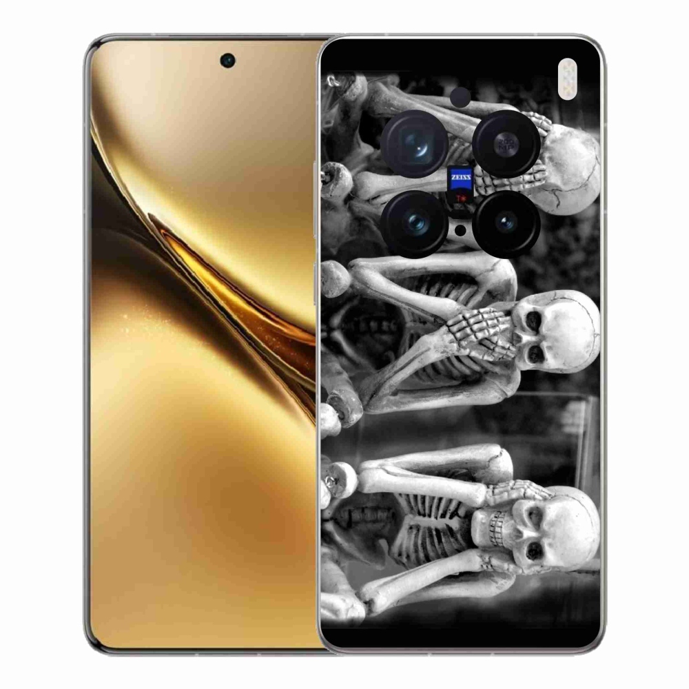 Gelový kryt mmCase na Vivo X200 Pro 5G - kostlivci