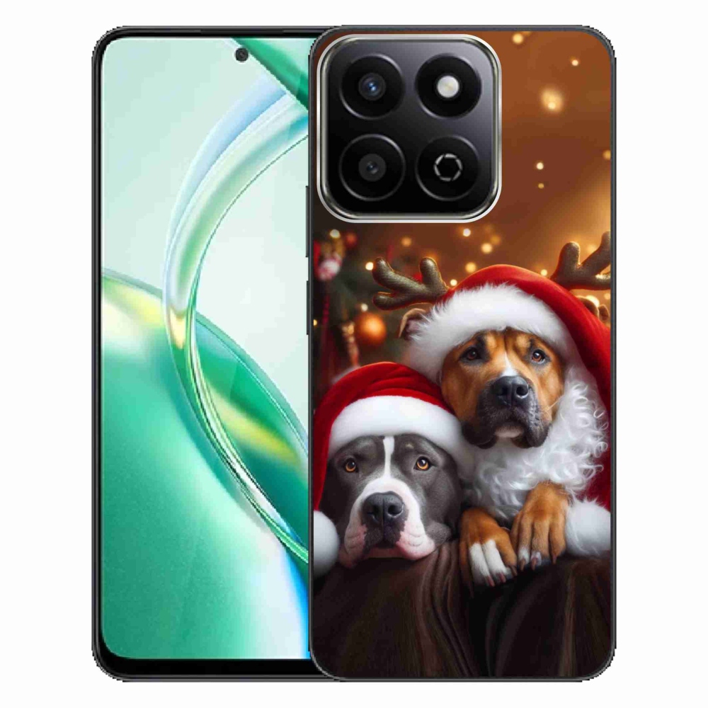 Gelový kryt mmCase na Honor 200 Smart 5G - vánoční psi