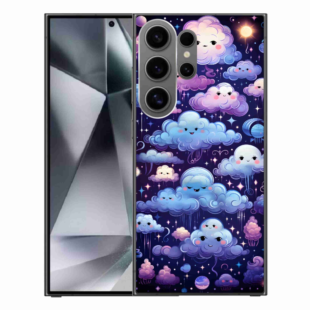 Gelový kryt mmCase na Samsung Galaxy S24 Ultra - mráčky