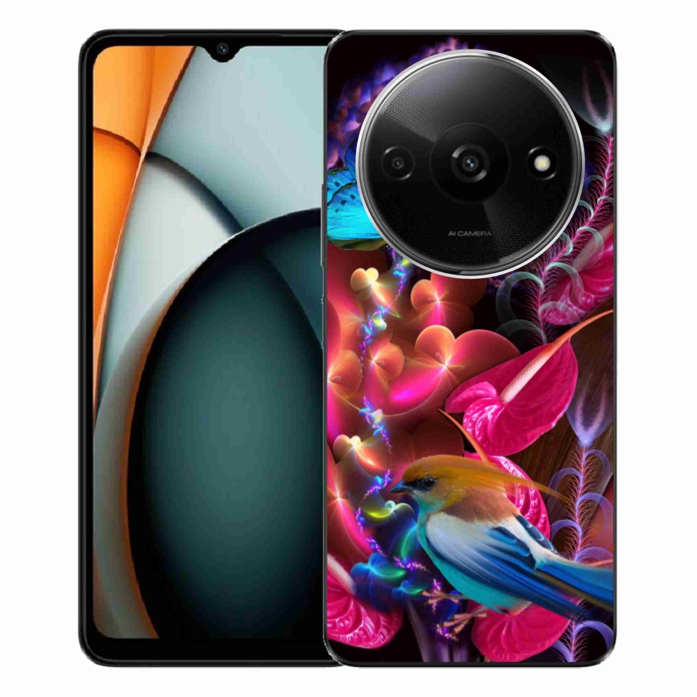 Gelový kryt mmCase na Xiaomi Redmi A3 - barevné květiny