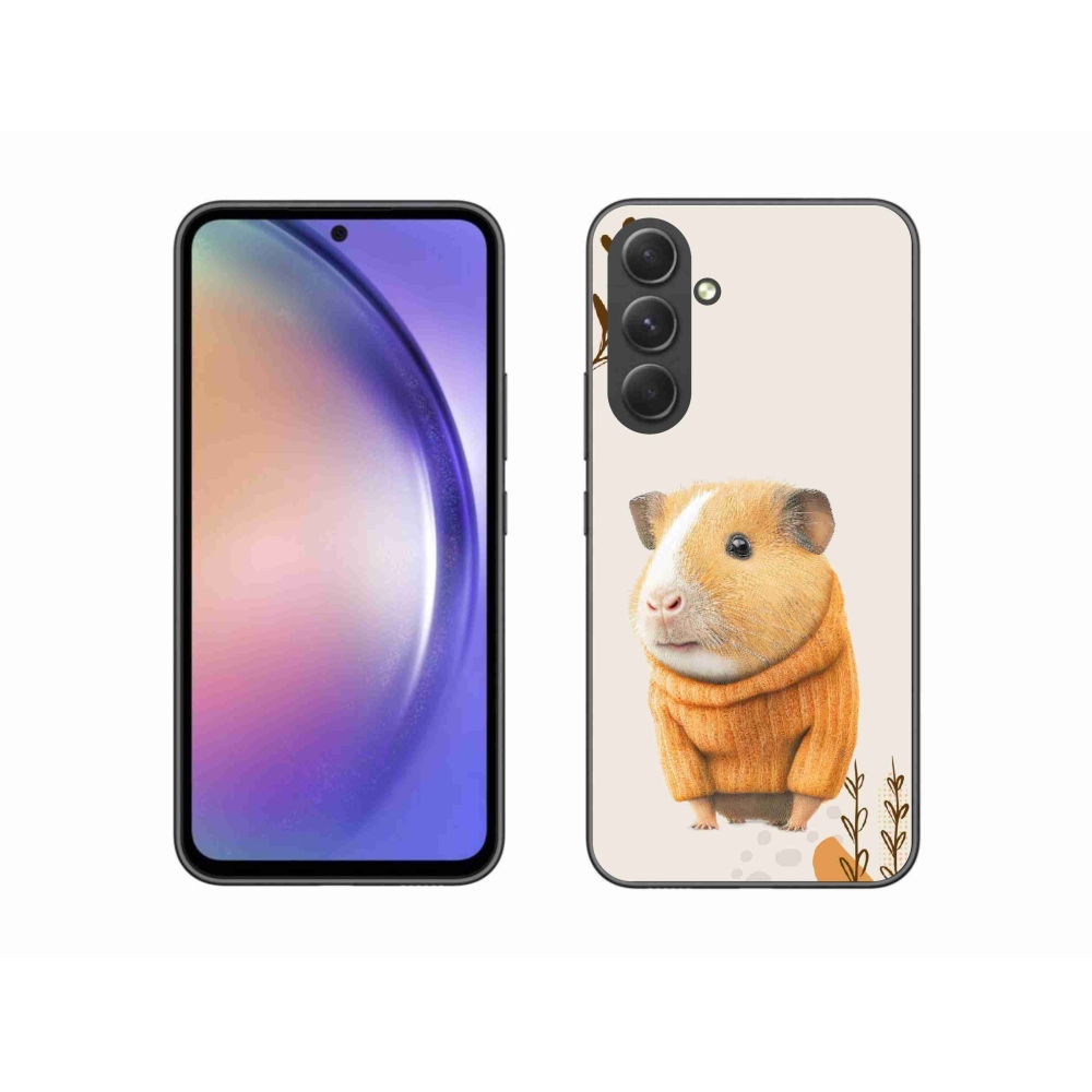 Gelový kryt mmCase na Samsung Galaxy A54 5G - morče ve svetru