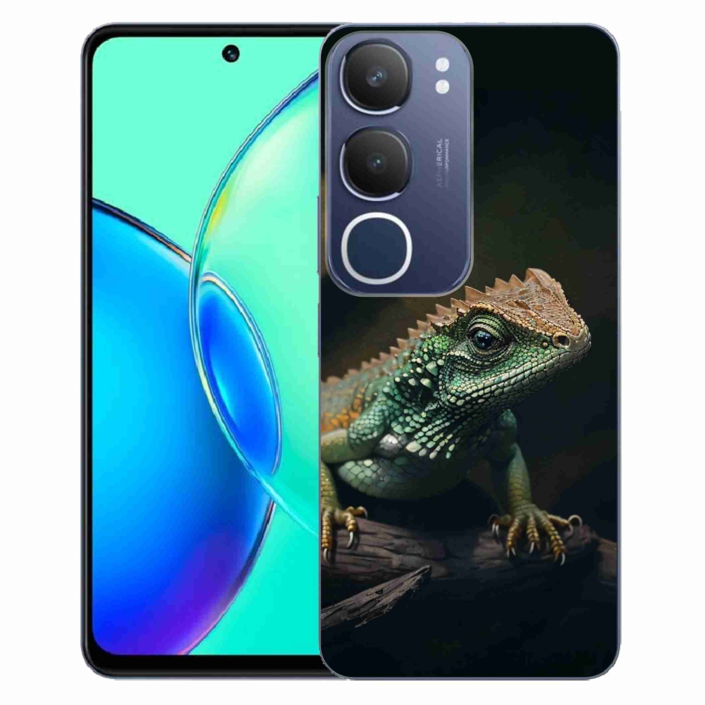 Gelový kryt mmCase na Vivo Y19s - ještěr