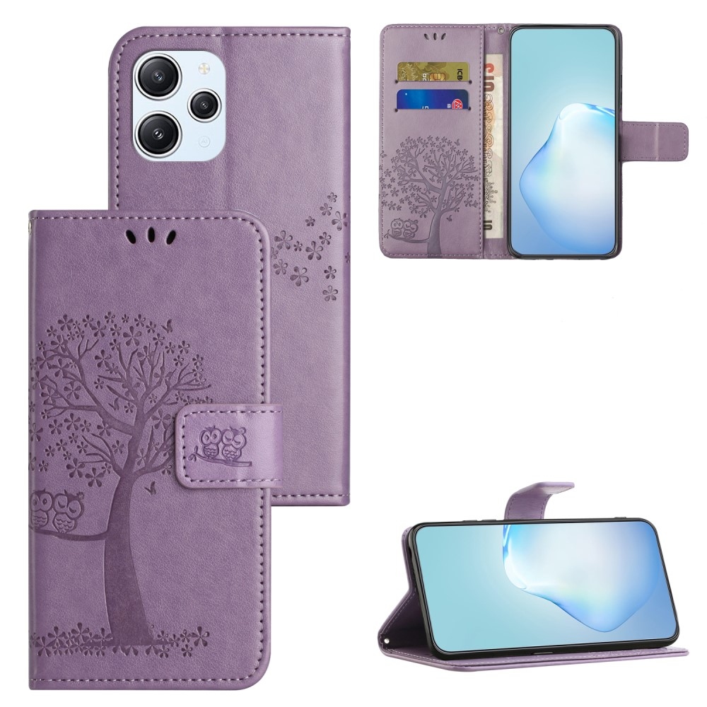 Tree knížkové pouzdro na Xiaomi Redmi 12 4G/5G - světlefialové