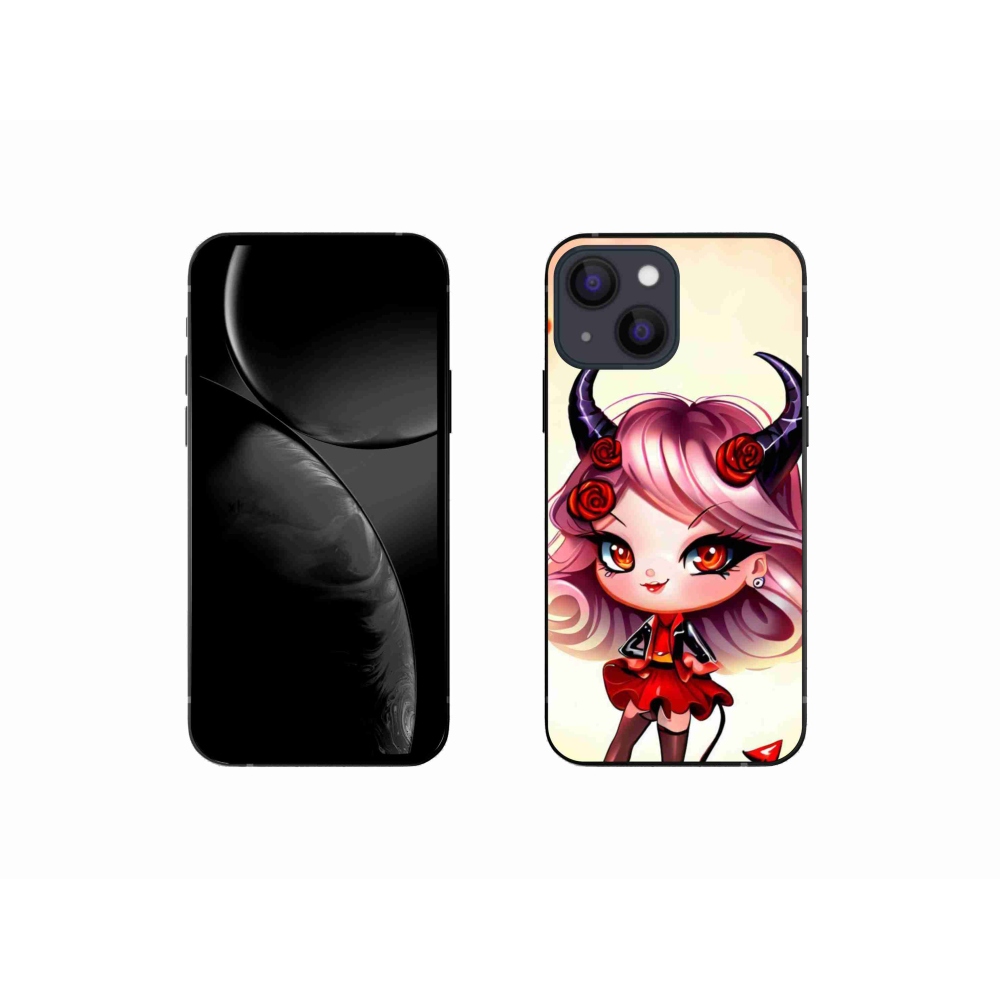 Gelový kryt mmCase na iPhone 13 mini 5.4 - kreslená čertice