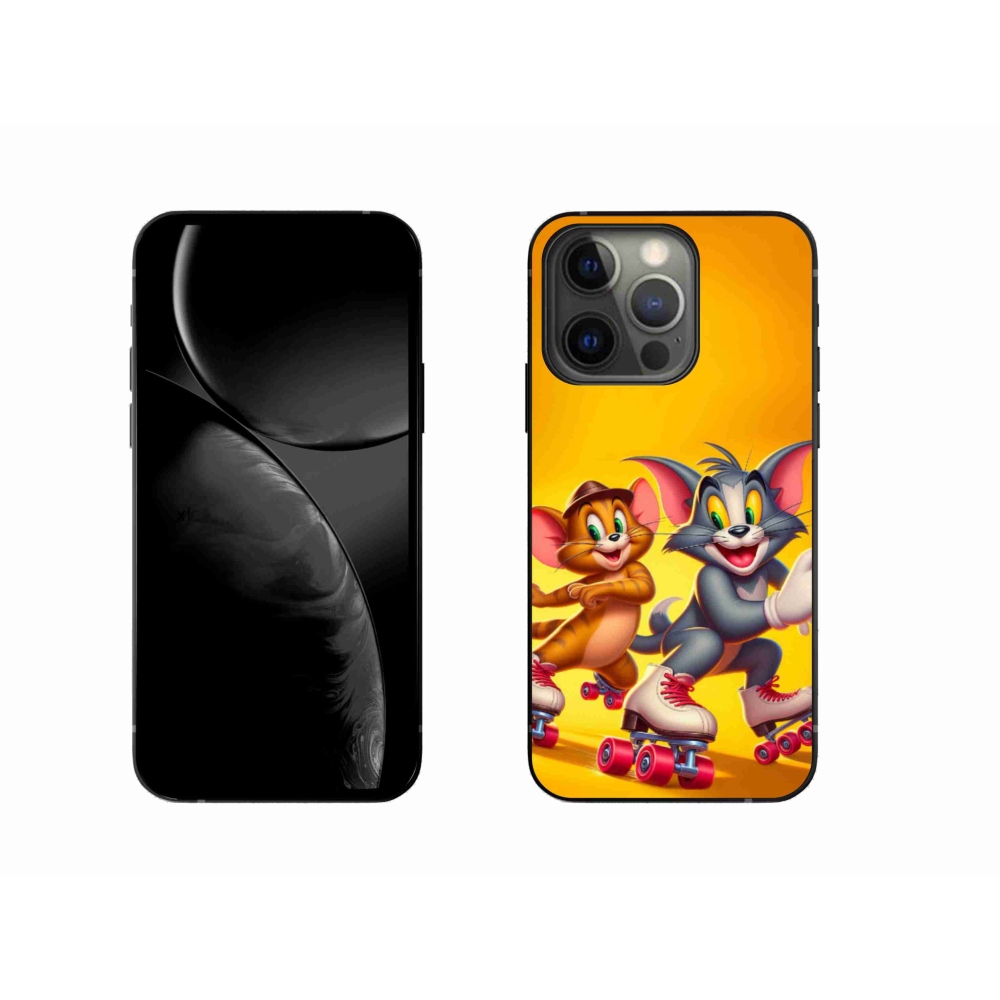 Gelový kryt mmCase na iPhone 13 Pro 6.1 - tom a jerry