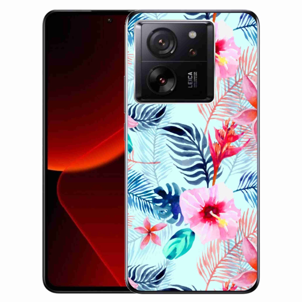 Gelový kryt mmCase na Xiaomi 13T/13T Pro - květiny