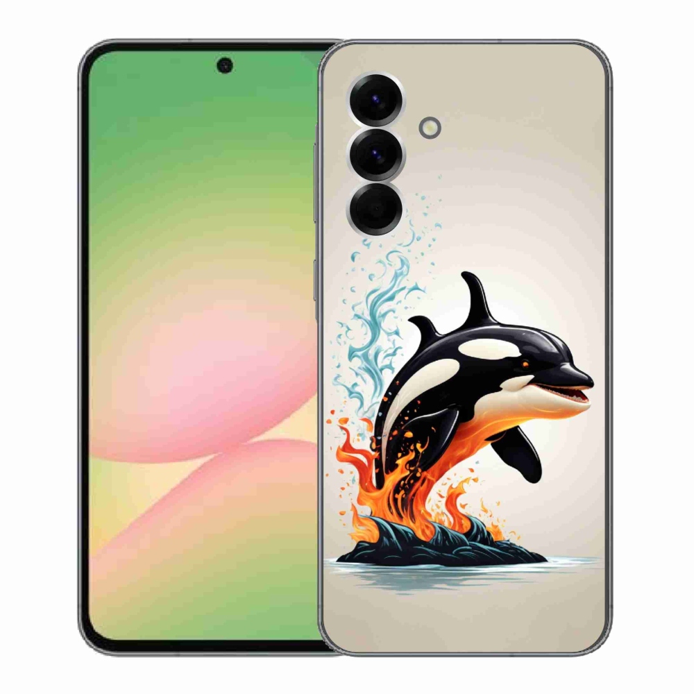 Gelový kryt mmCase na Samsung Galaxy A56 5G - kosatka