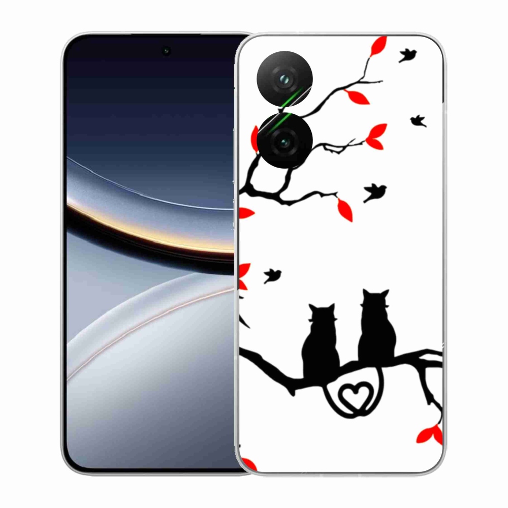 Gelový kryt mmCase na Xiaomi Poco F7 5G - kočičí láska