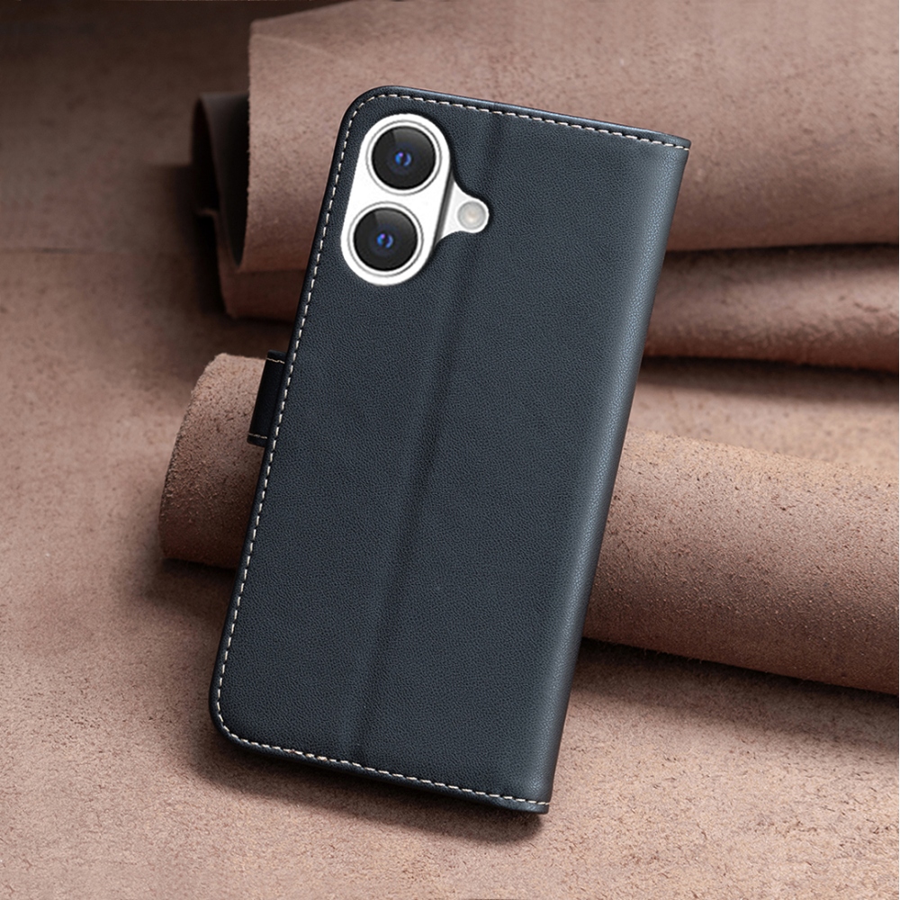 BNF knížkové pouzdro na iPhone 17 - černé