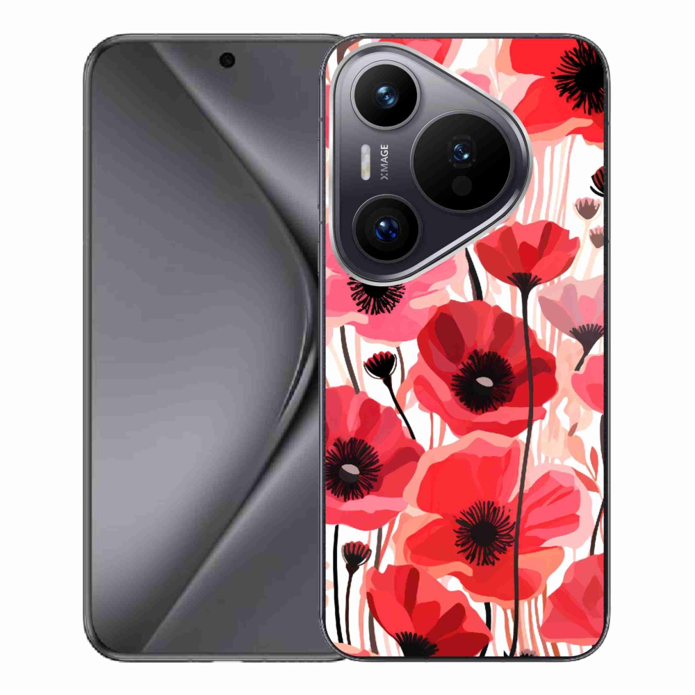 Gelový kryt mmCase na Huawei Pura 70 Pro - vlčí mák 1