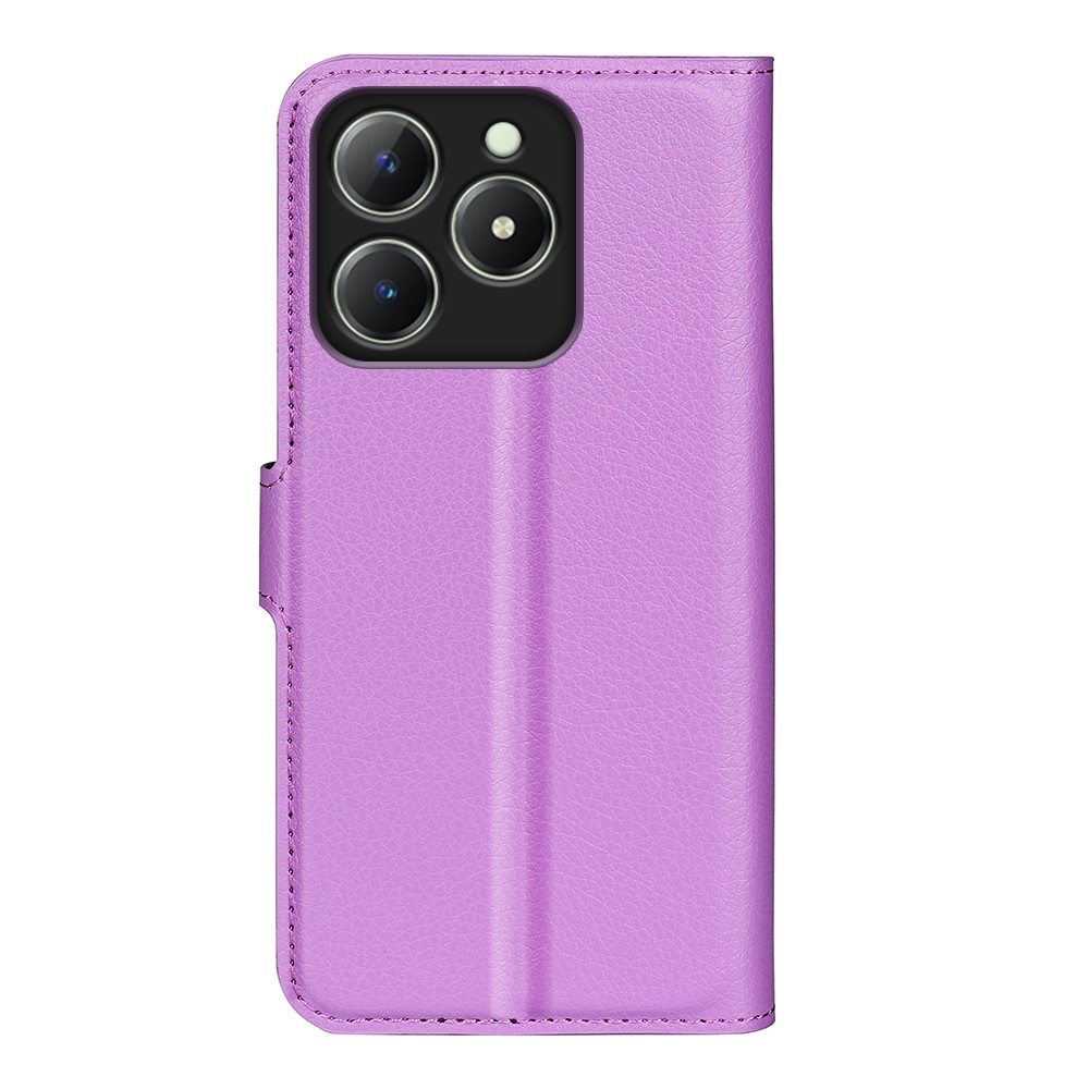 Litchi knížkové pouzdro na Realme C61/C63 - fialové
