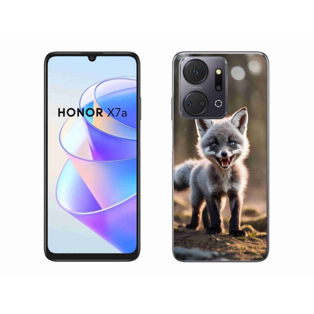 Gelový kryt mmCase na Honor X7a - rozzuřená liška