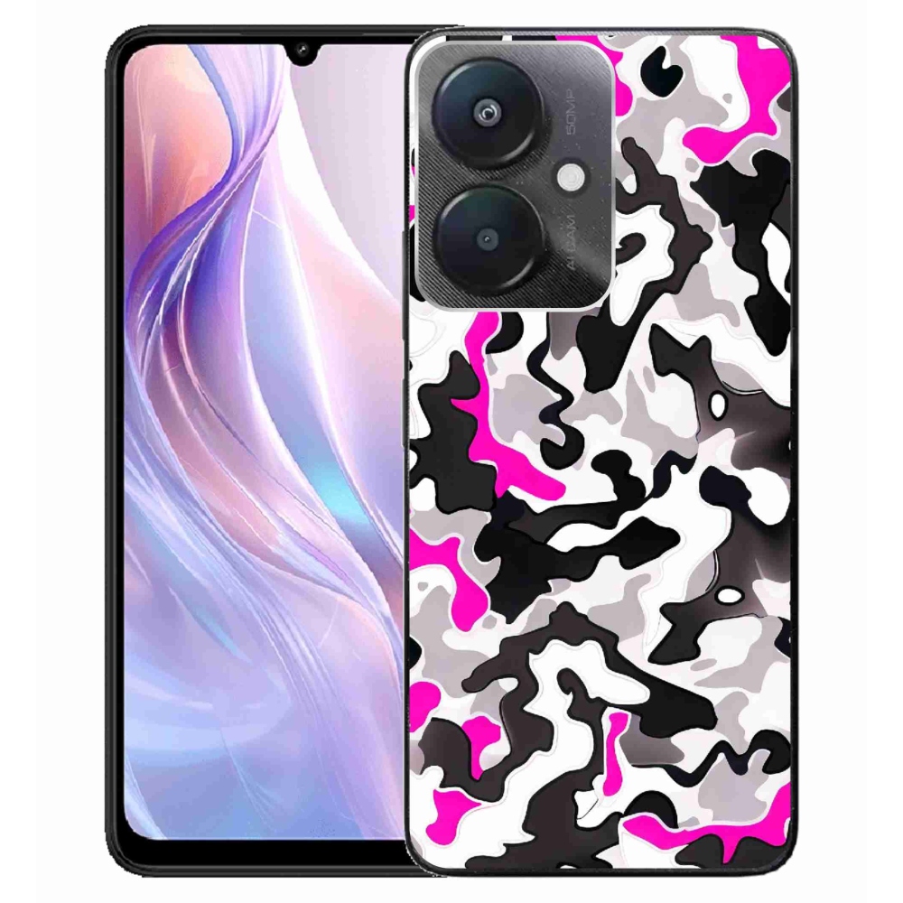 Gelový kryt mmCase na Xiaomi Redmi 13C 5G - maskáčový vzor 5