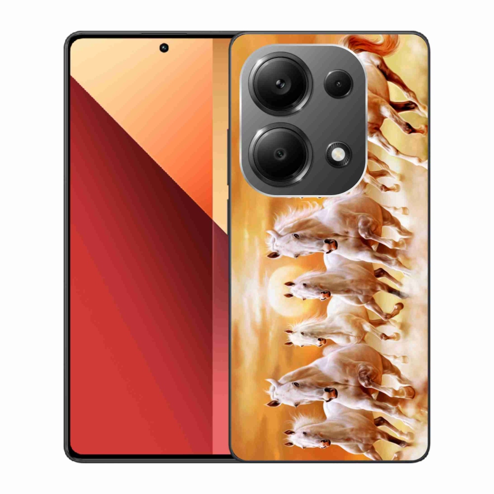 Gelový obal mmCase na Xiaomi Redmi Note 13 Pro 4G/Poco M6 Pro - koně 2