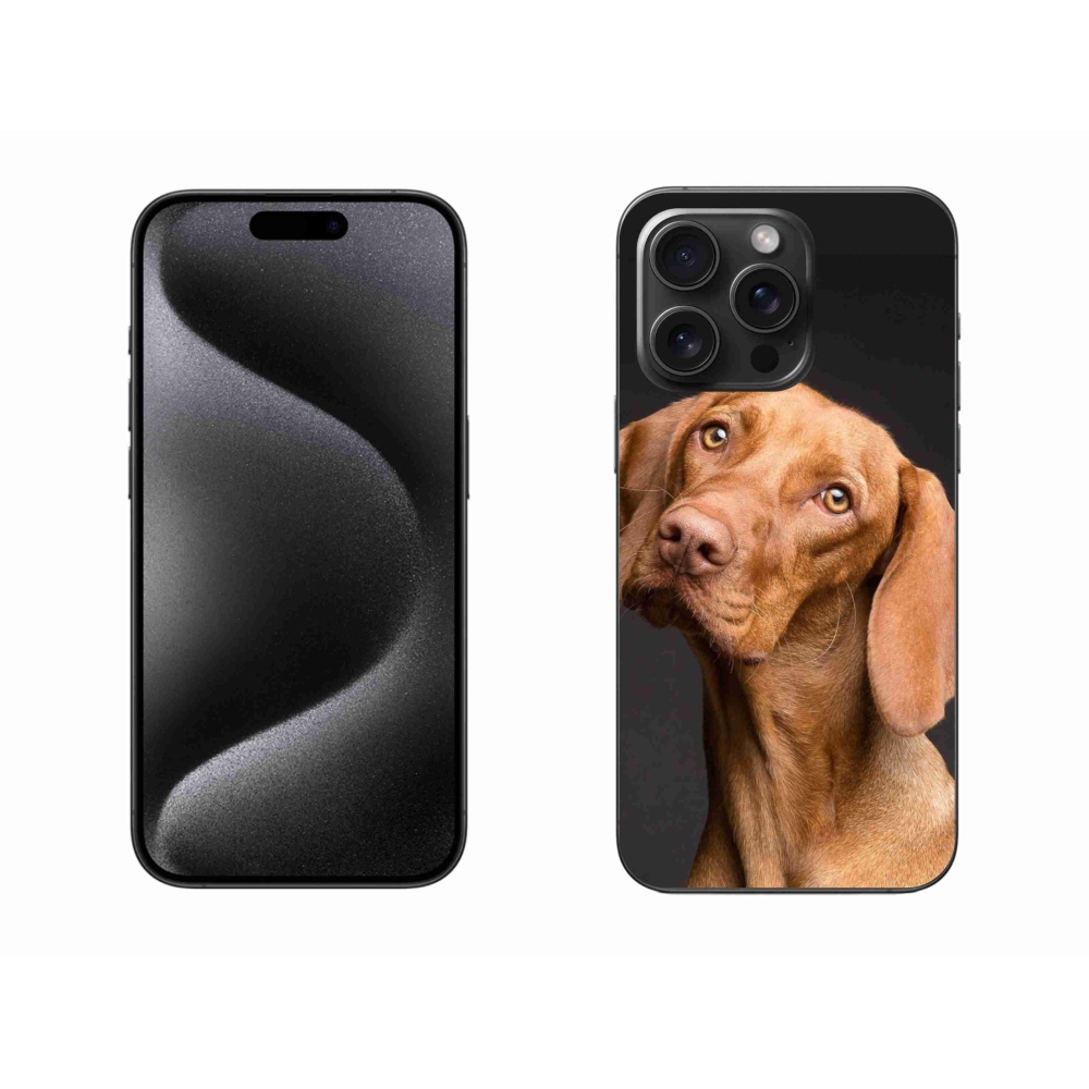 Gelový obal mmCase na iPhone 15 Pro Max - maďarský ohař