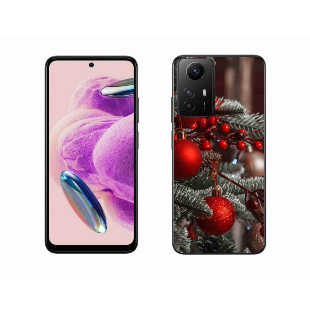 Gelový kryt mmCase na Xiaomi Redmi Note 12S - vánoční ozdoby 2