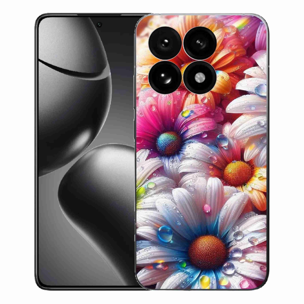 Gelový kryt mmCase na Xiaomi 15T - barevné kopretiny