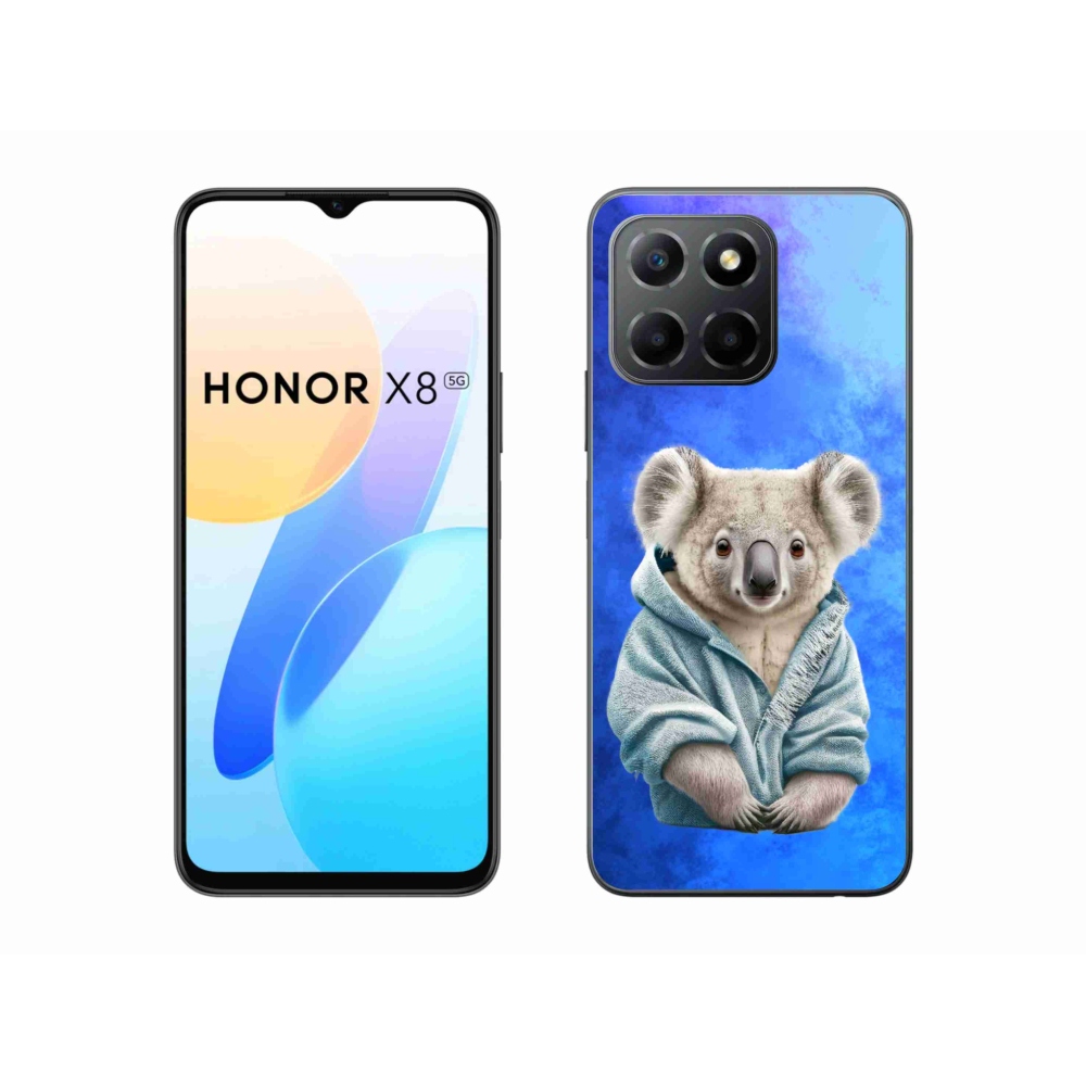Gelový kryt mmCase na Honor X8 5G - koala ve svetru