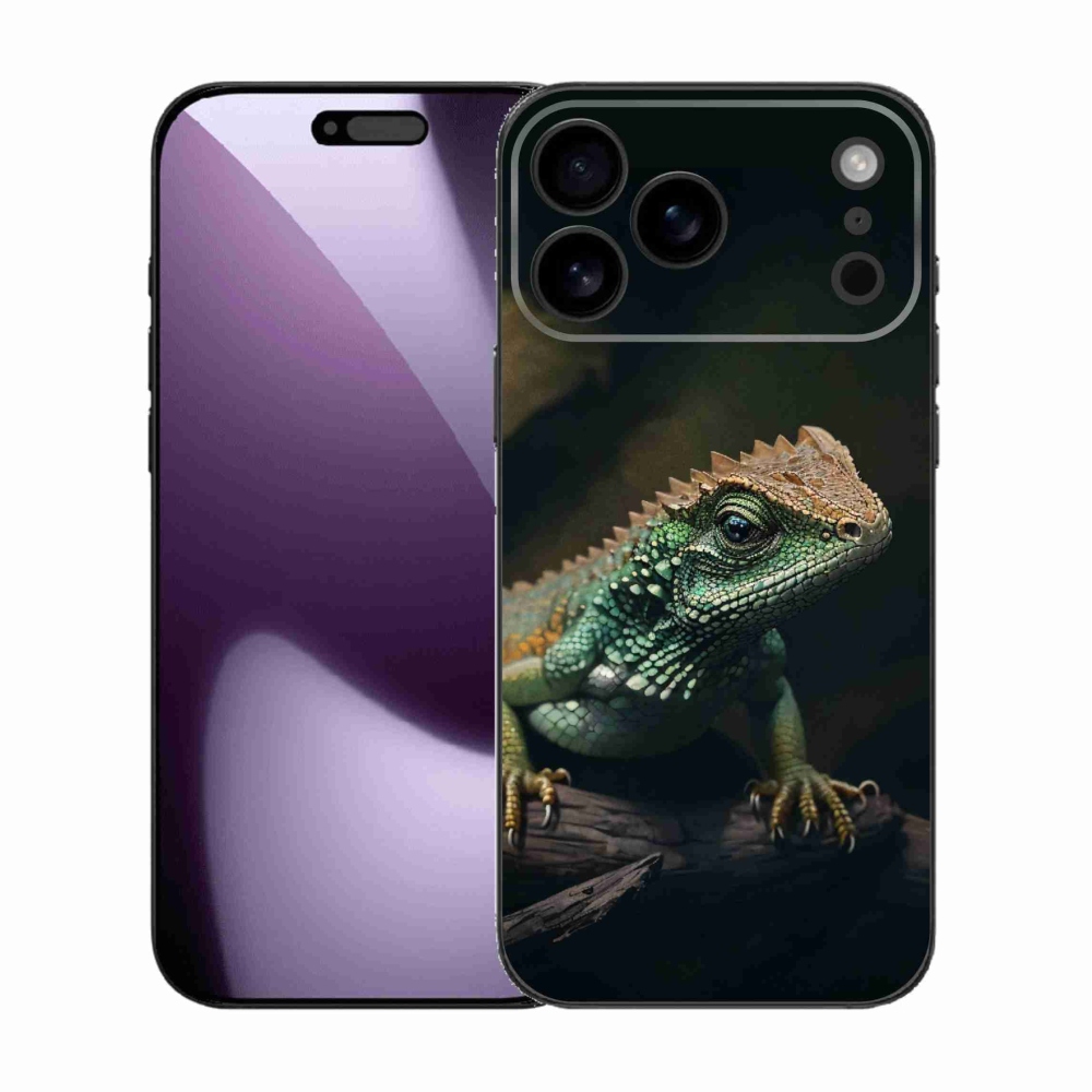 Gelový kryt mmCase na iPhone 17 Pro Max - ještěr