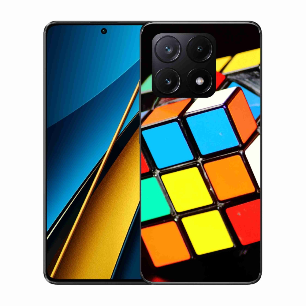 Gelový obal mmCase na Xiaomi Poco X6 Pro 5G - rubikova kostka