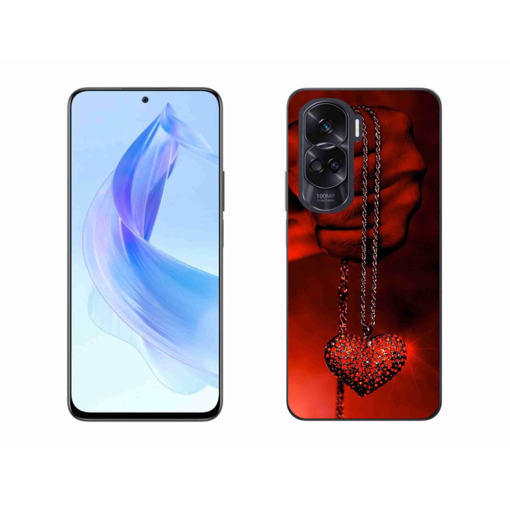 Gelový kryt mmCase na Honor 90 Lite - náhrdelník