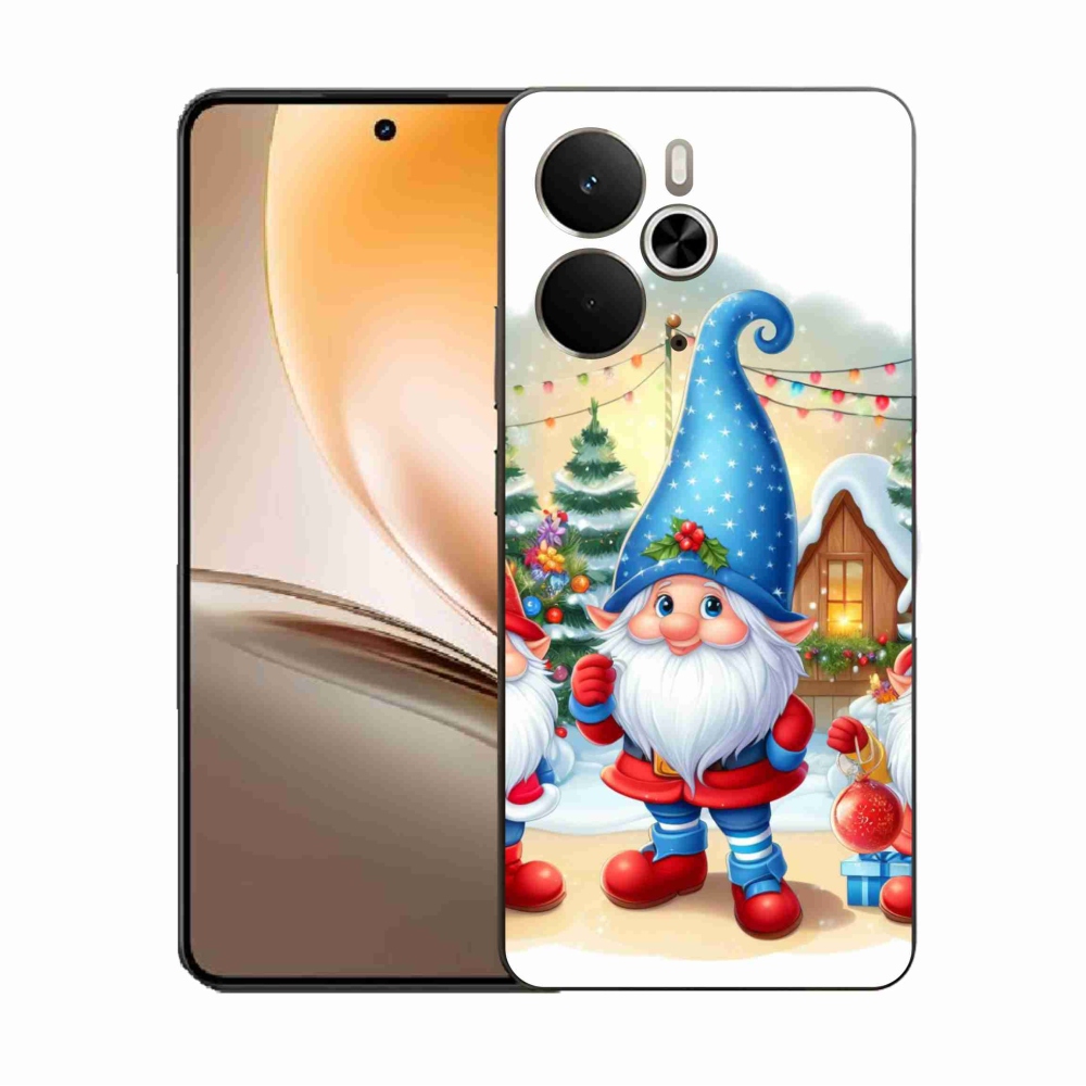 Gelový kryt mmCase na Realme 14 5G - vánoční skřítci