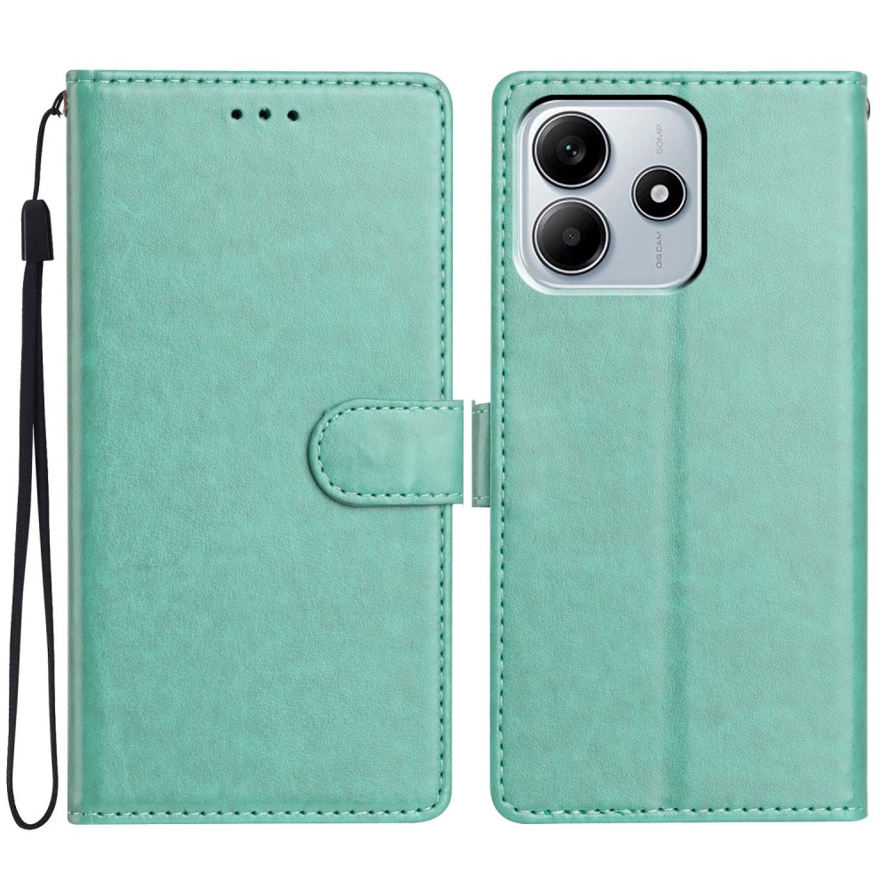 Clots knížkové pouzdro na Xiaomi Redmi Note 14 5G - modrozelené