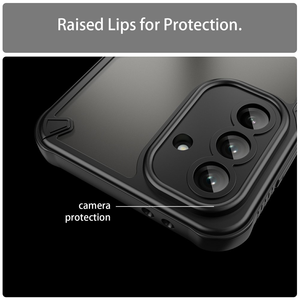 Frosted odolný kryt na Samsung Galaxy A36 5G - černý