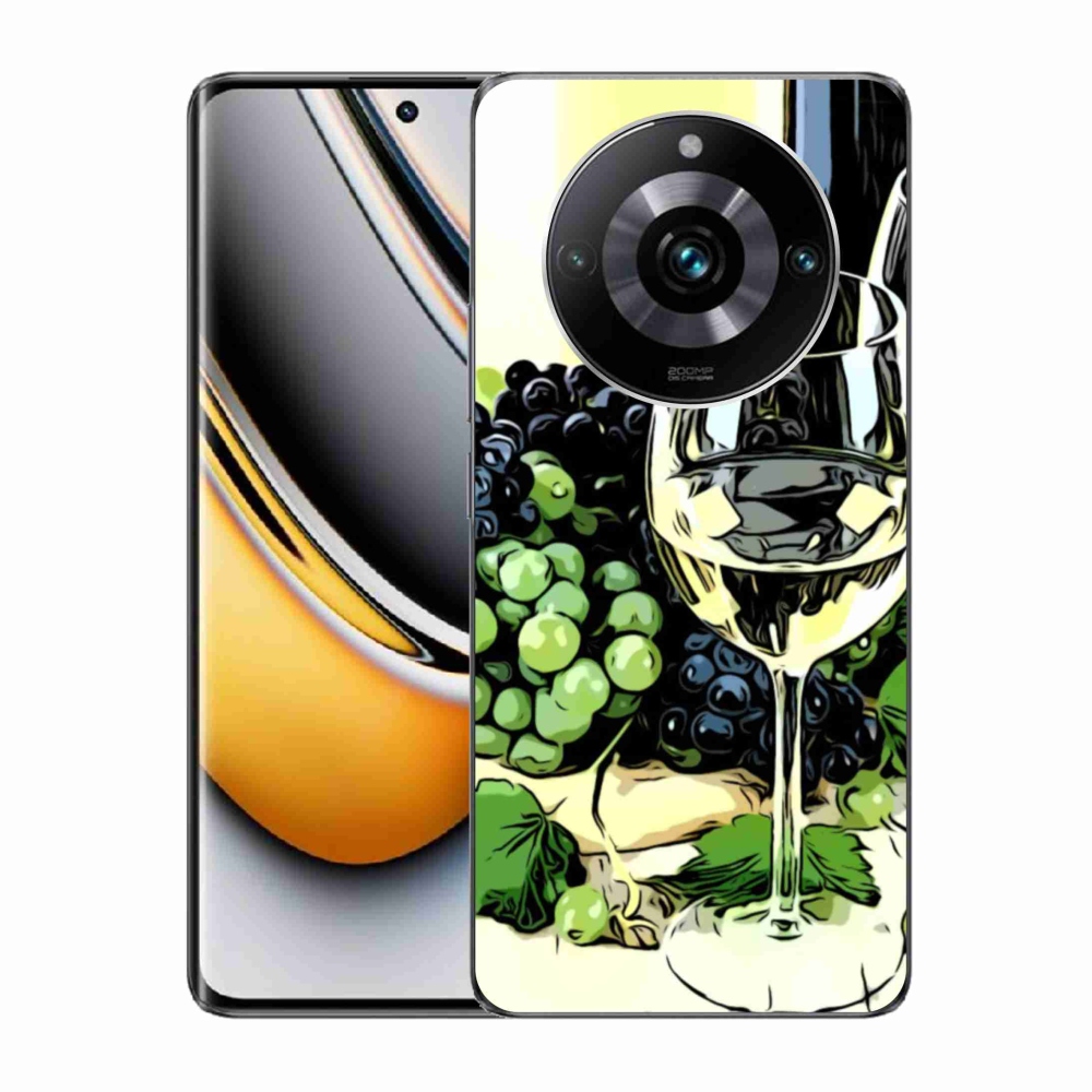 Gelový kryt mmCase na Realme 11 Pro/11 Pro+ - sklenka vína