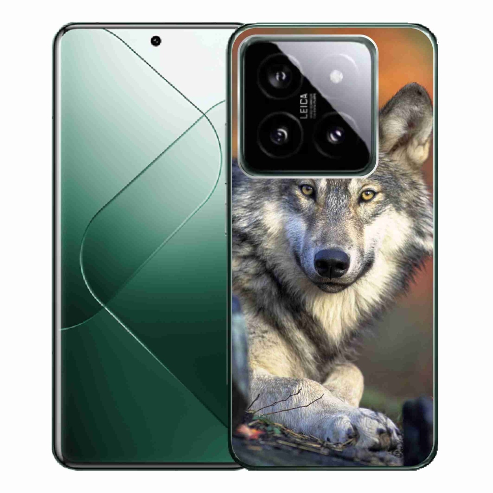 Gelový obal mmCase na Xiaomi 14 Pro - vlk