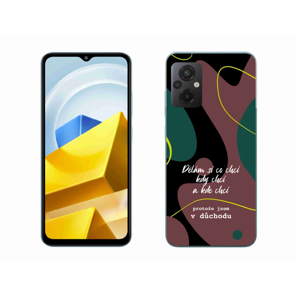 Gelový kryt mmCase na Xiaomi Poco M5 4G - vtipný text 10 černé pozadí
