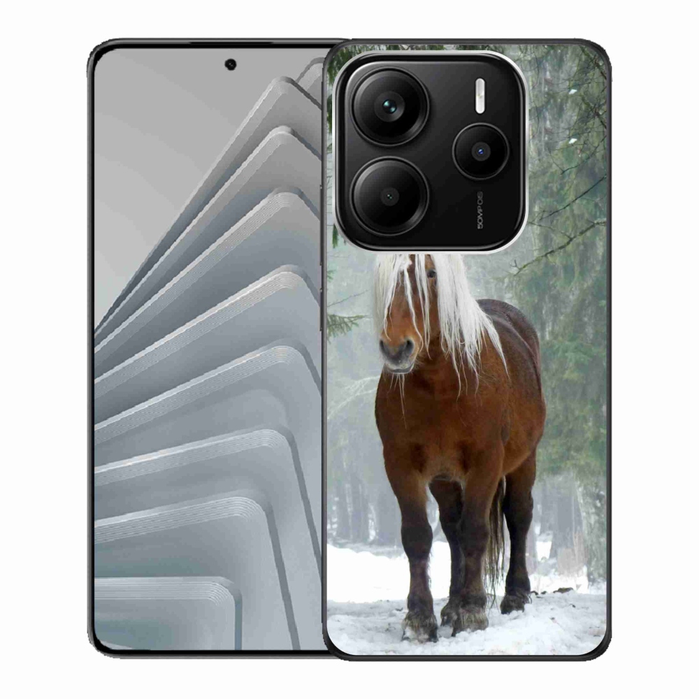 Gelový kryt mmCase na Xiaomi Redmi Note 14 5G - kůň v lese