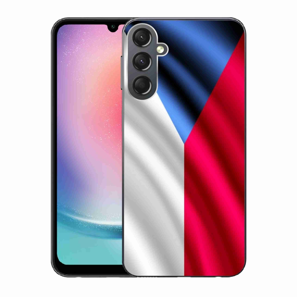 Gelový kryt mmCase na Samsung Galaxy A24 - česká vlajka