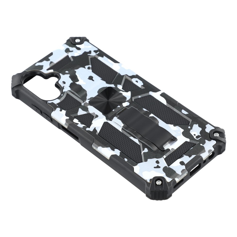 Camouflage odolný kryt na Samsung Galaxy A07 4G - černý