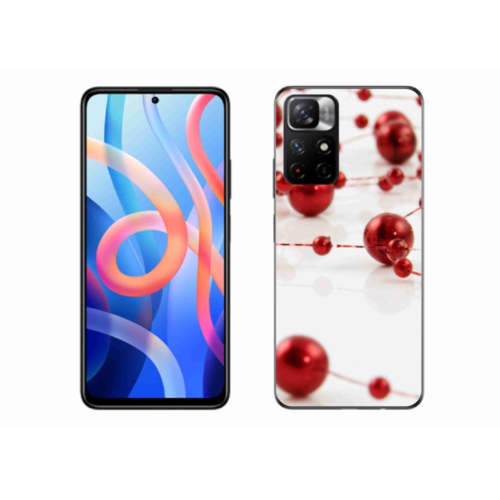 Gelový kryt mmCase na Xiaomi Redmi Note 11S 5G - vánoční řetěz
