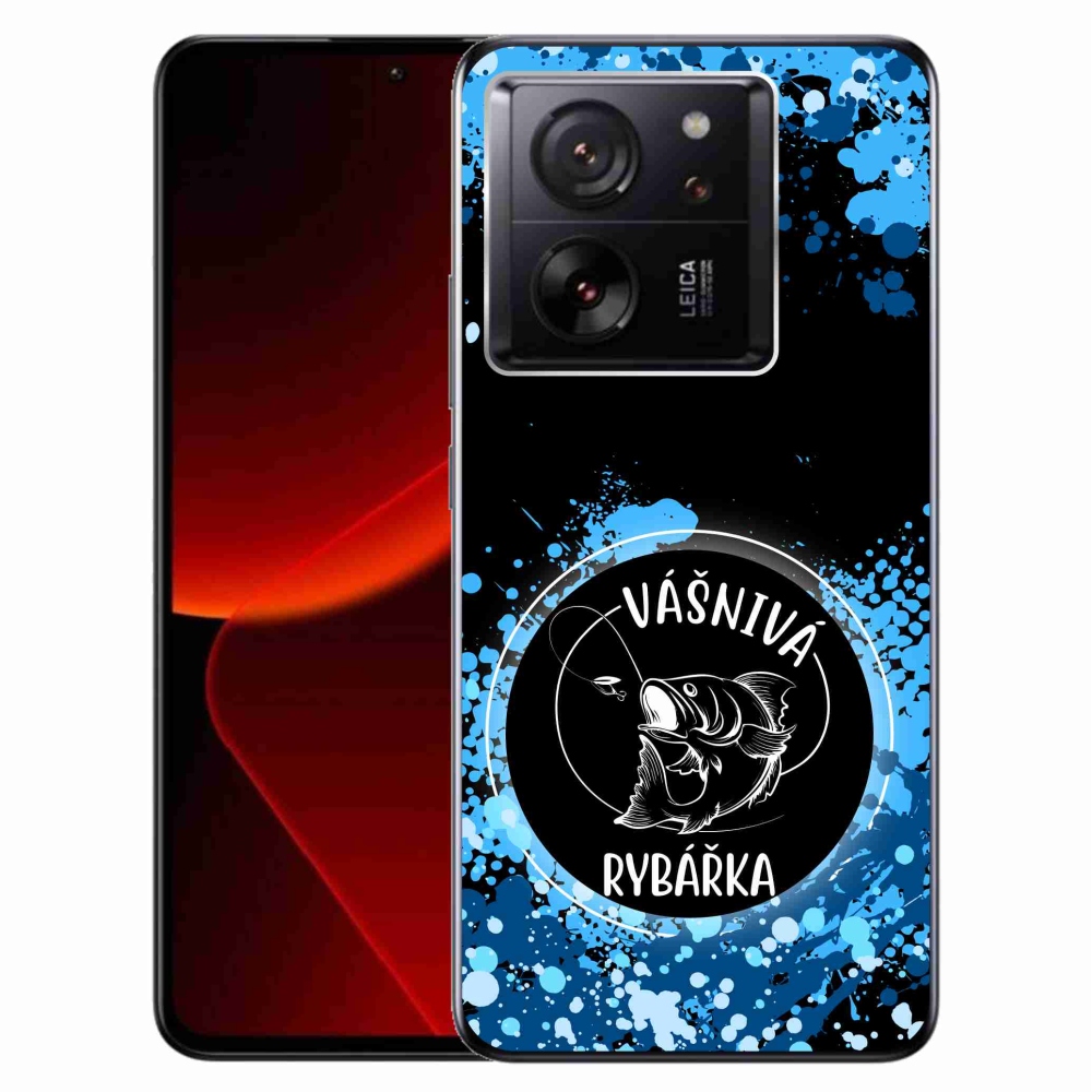 Gelový kryt mmCase na Xiaomi 13T/13T Pro - vášnivá rybářka černé pozadí