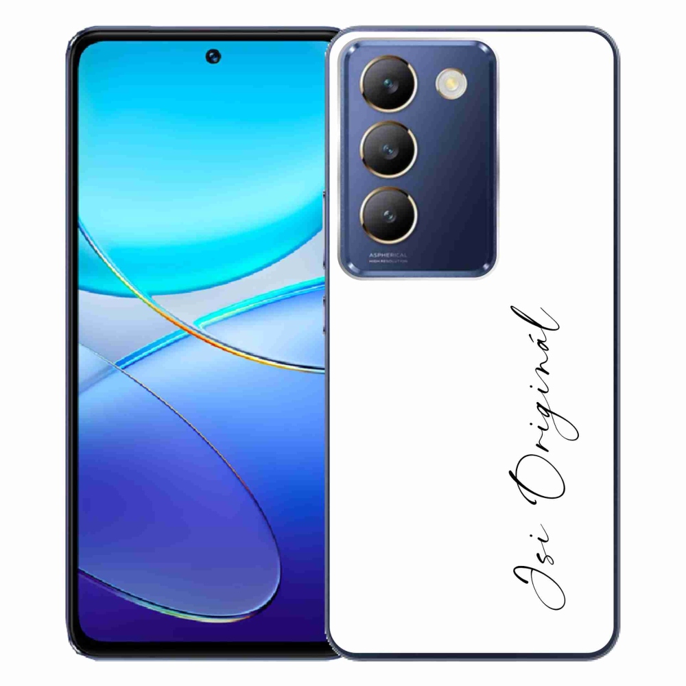 Gelový kryt mmCase na Vivo V40 SE 4G/5G - jsi originál bílé pozadí