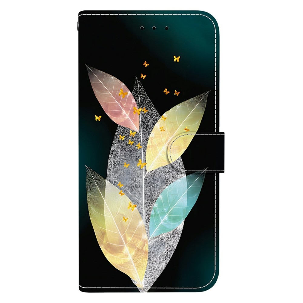 Versatile knížkové pouzdro na Samsung Galaxy A06 4G - barevné listy