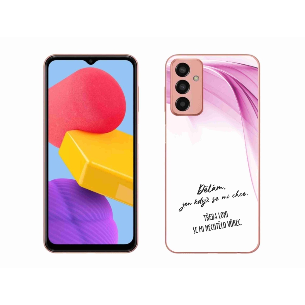 Gelový kryt mmCase na Samsung Galaxy M13 - vtipný text 12 bílé pozadí