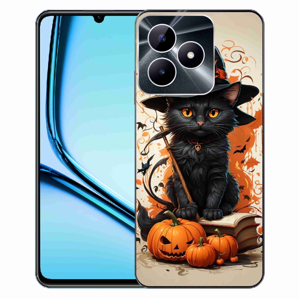 Gelový kryt mmCase na Realme Note 50 - kocour čaroděj